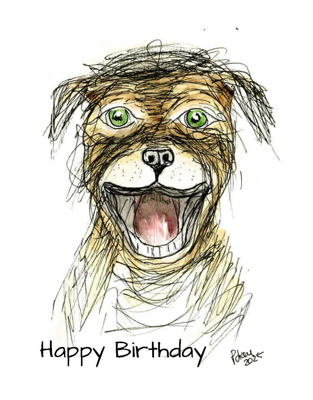 Happy Birthday Notecard