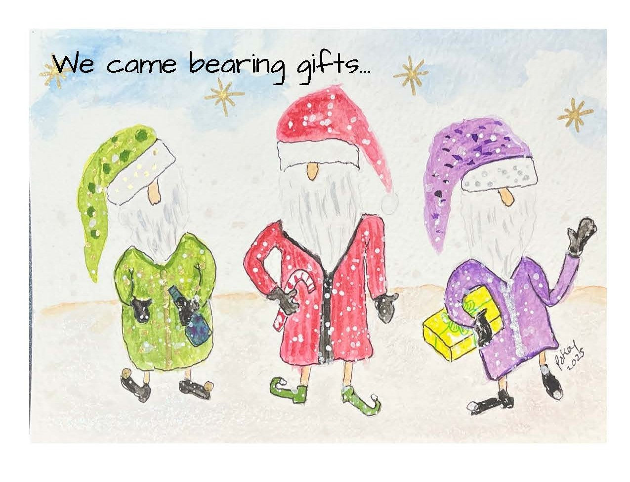 Gnomes bearing gifts