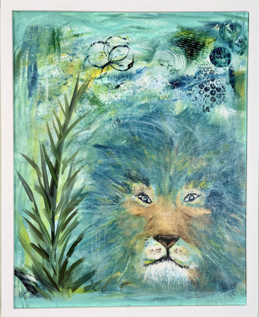 King Blue Painting