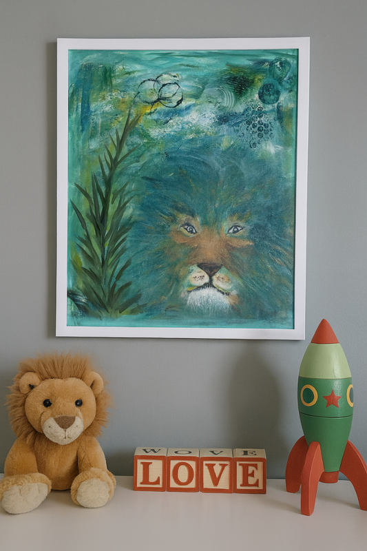 King Blue Painting